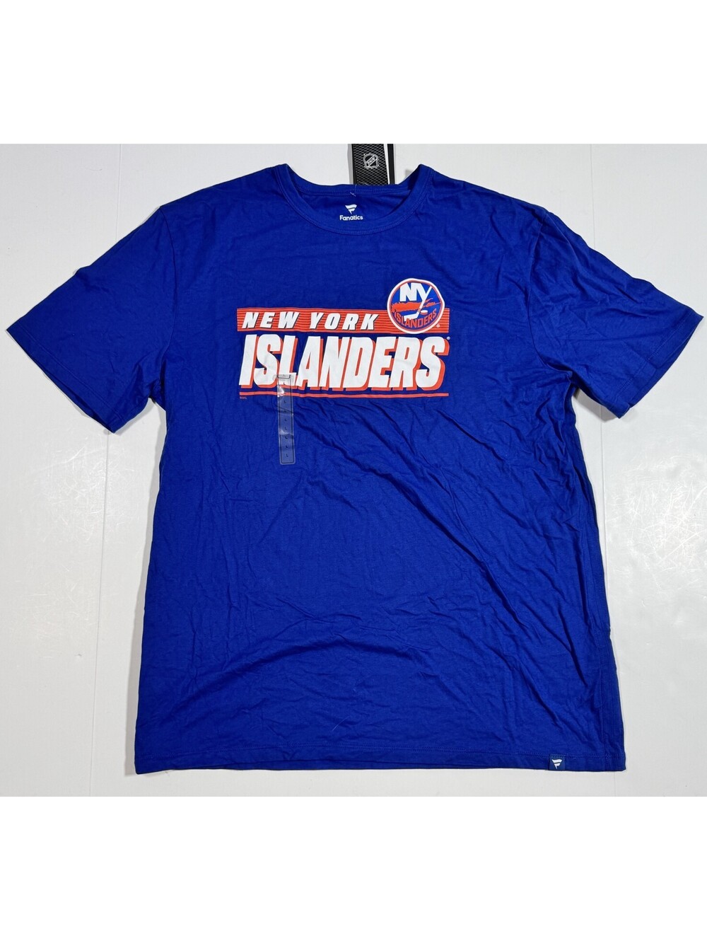 Fanatics New York Islanders Royal Blue Graphic T-Shirt Mens Large NWT